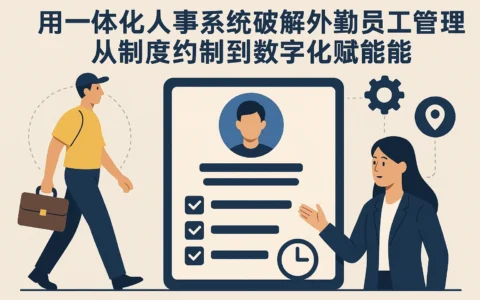 用一体化人事系统破解外勤员工管理难题：从制度约束到数字化赋能