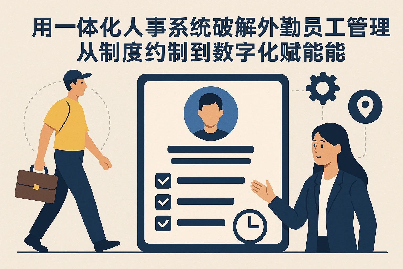 用一体化人事系统破解外勤员工管理难题：从制度约束到数字化赋能