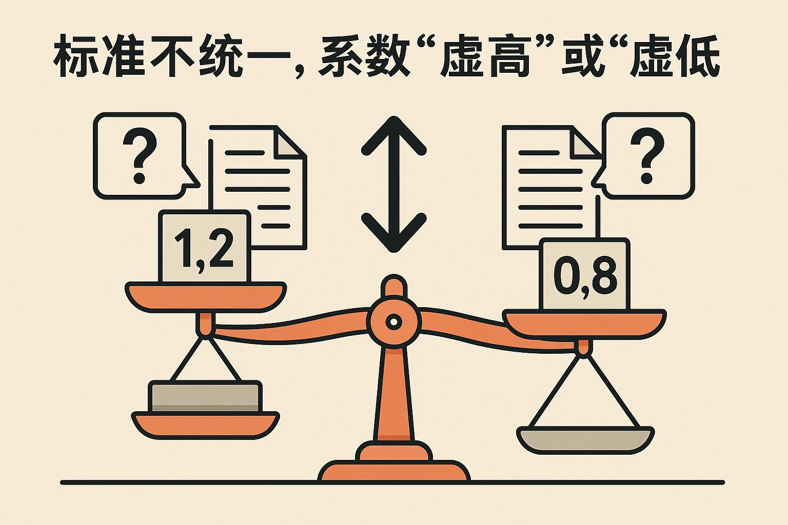 2. 标准不统一，系数“虚高”或“虚低”