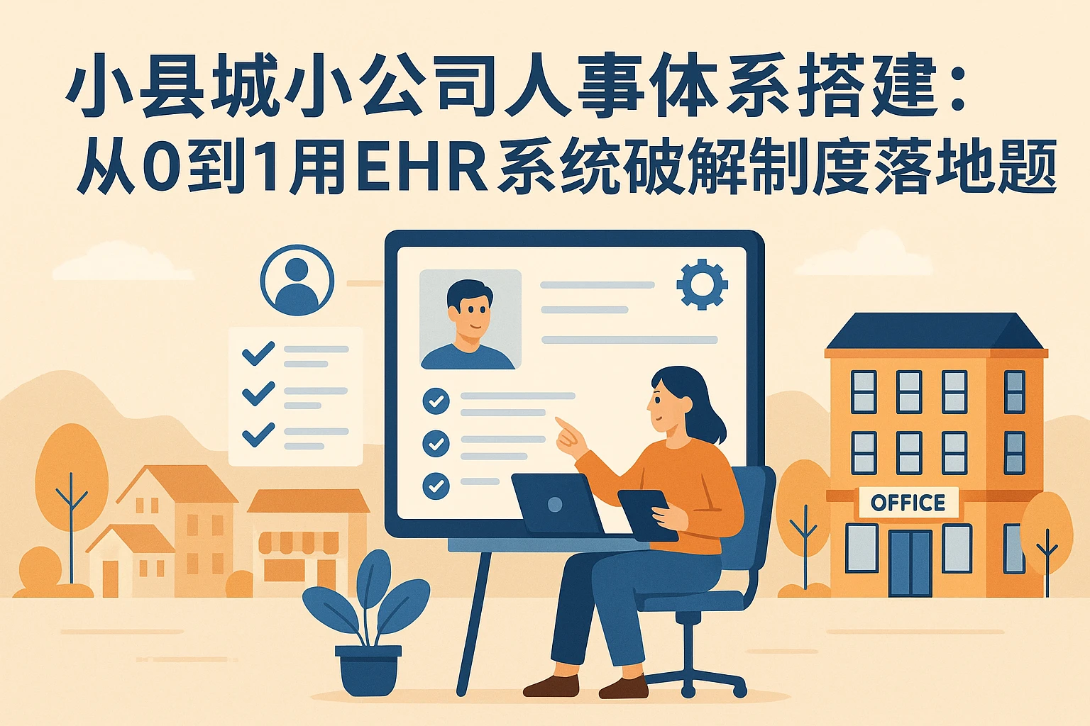 小县城小公司人事体系搭建：从0到1用EHR系统破解制度落地难题