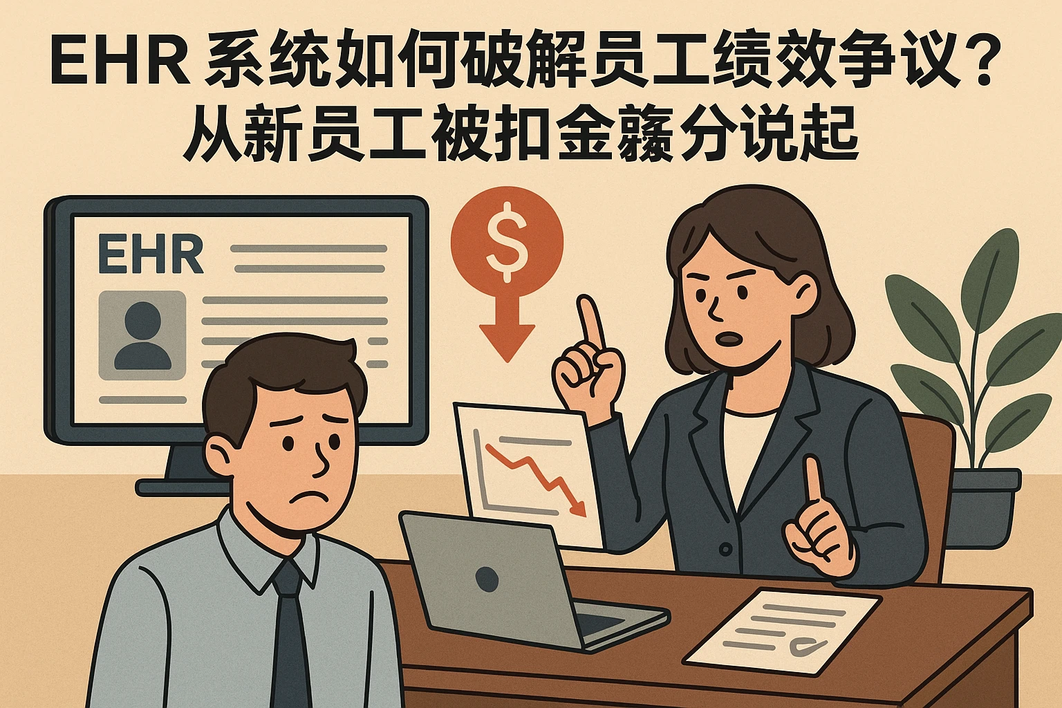 EHR系统如何破解员工绩效争议？从新员工被扣奖金说起