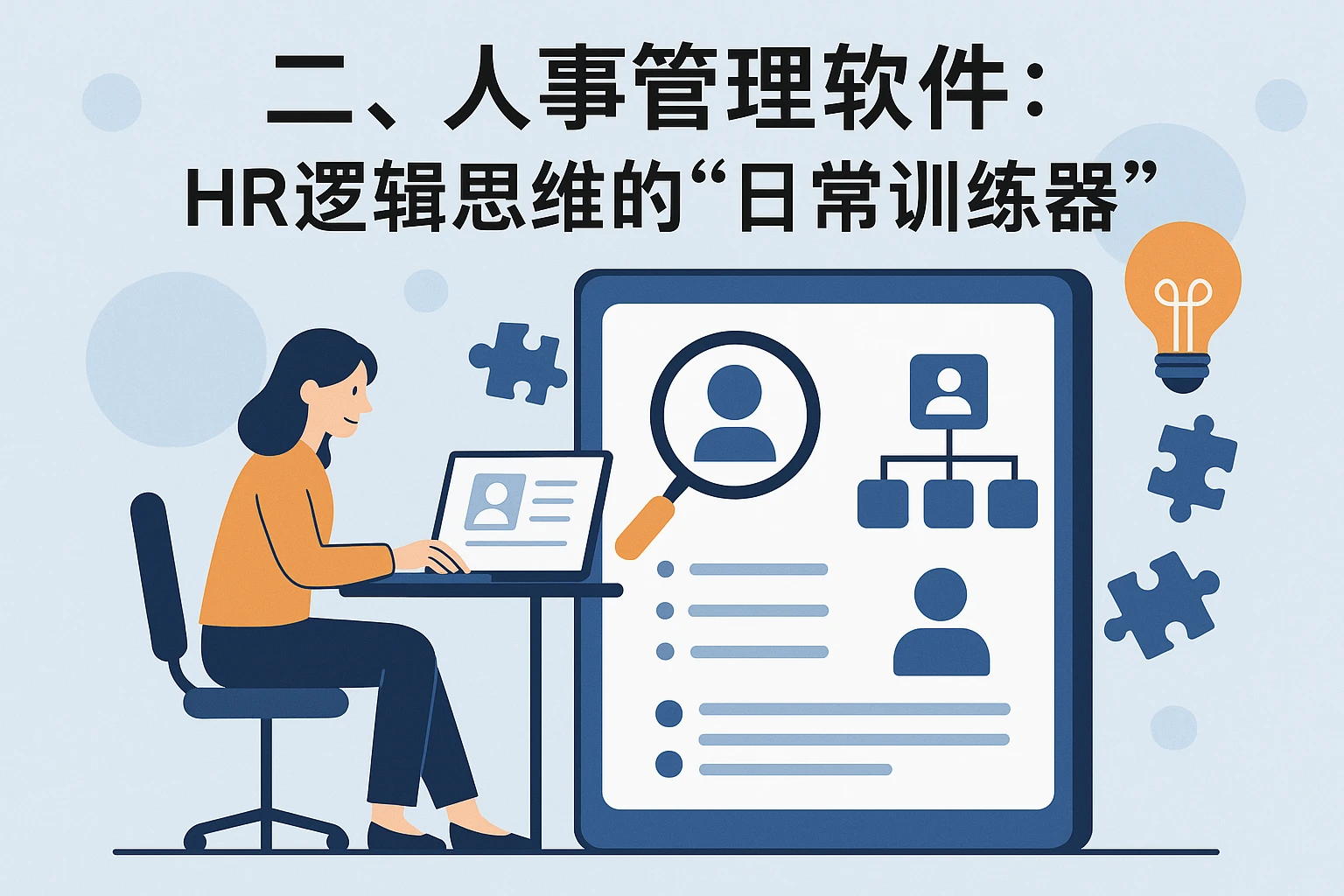 二、人事管理软件：HR逻辑思维的“日常训练器”