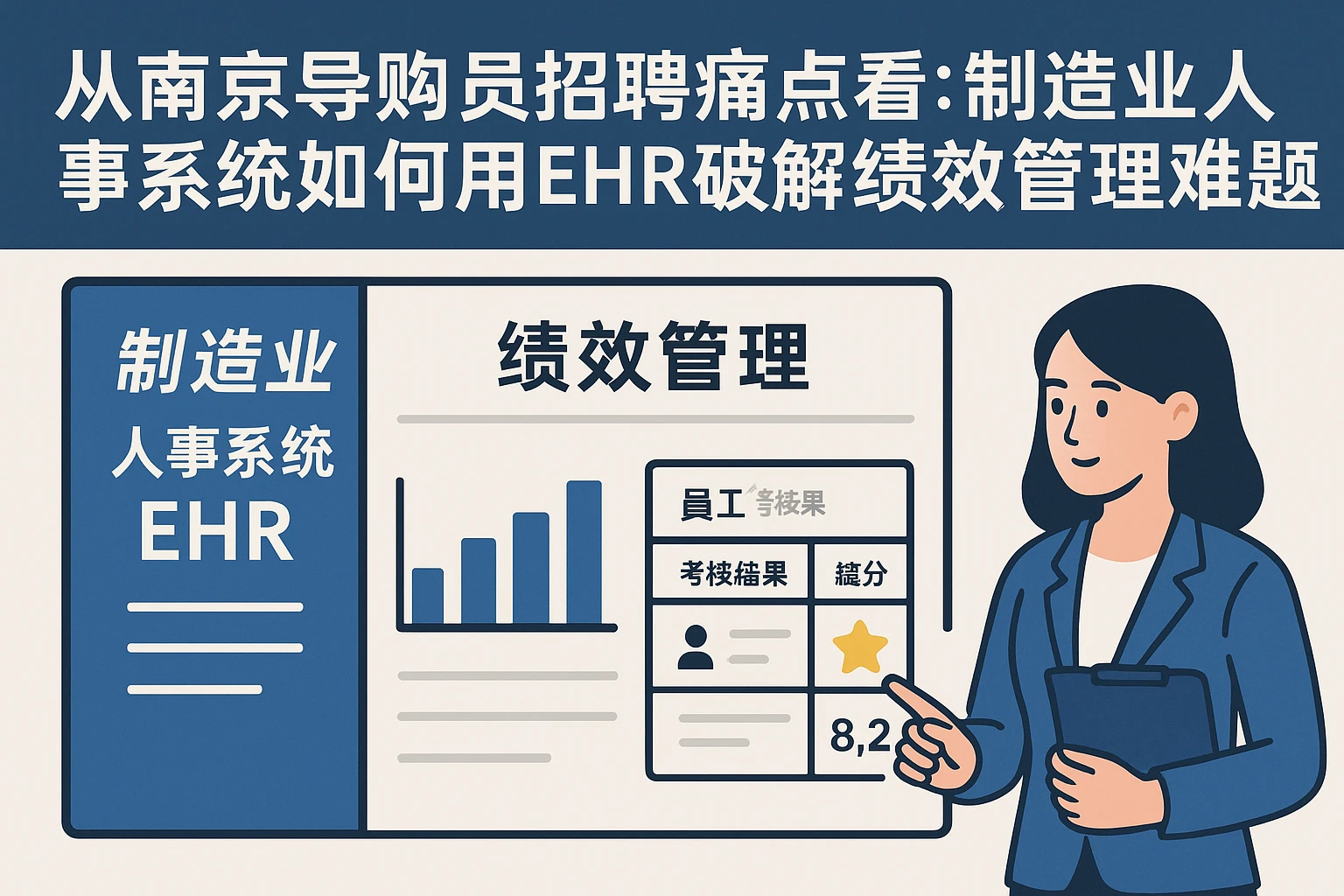 从南京导购员招聘痛点看：制造业人事系统如何用EHR破解绩效管理难题