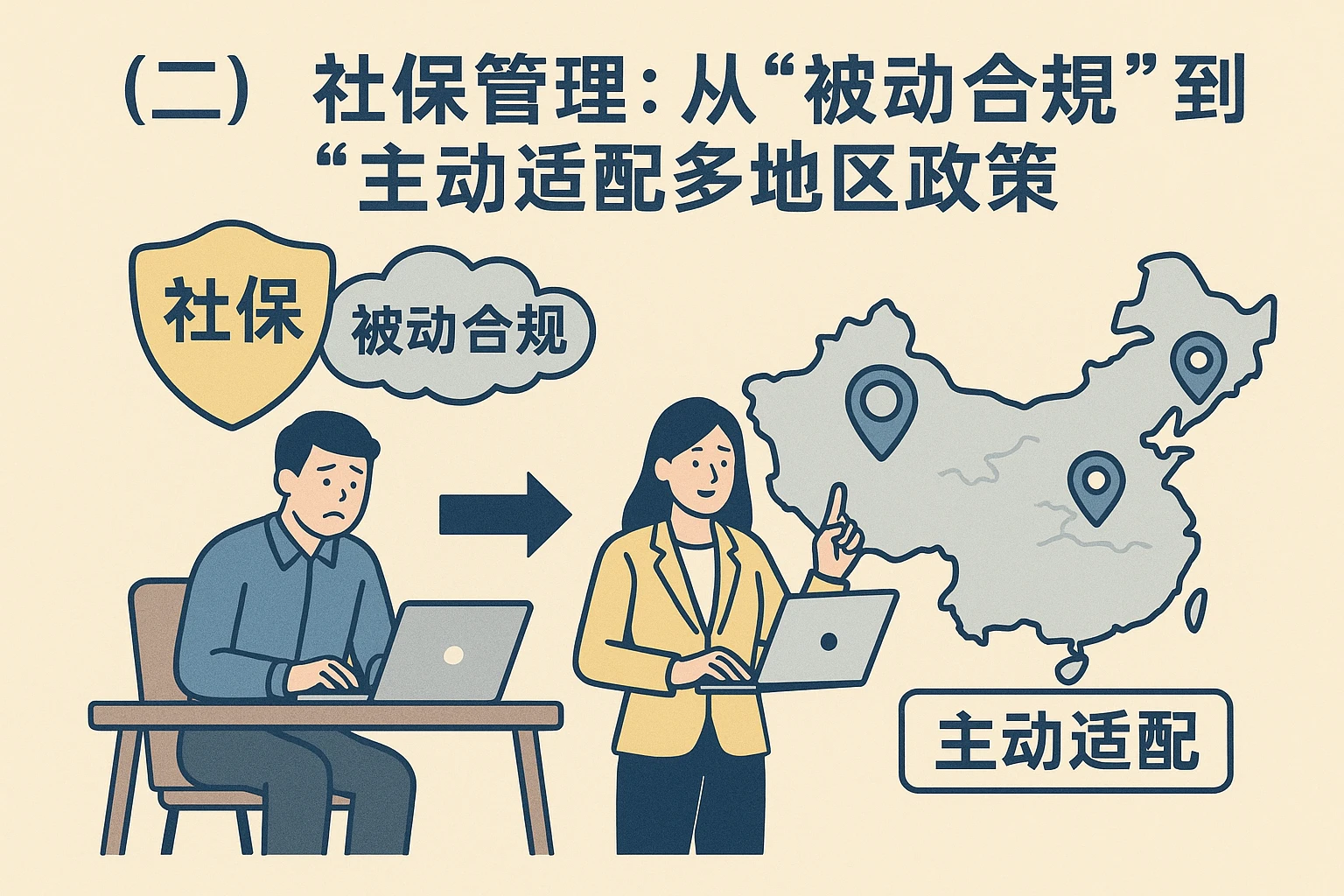 （二）社保管理：从“被动合规”到“主动适配多地区政策”