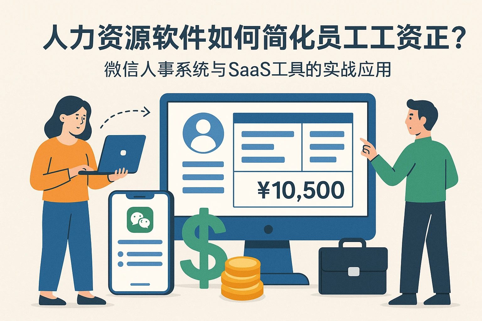 人力资源软件如何简化员工工资汇总？微信人事系统与SaaS工具的实战应用