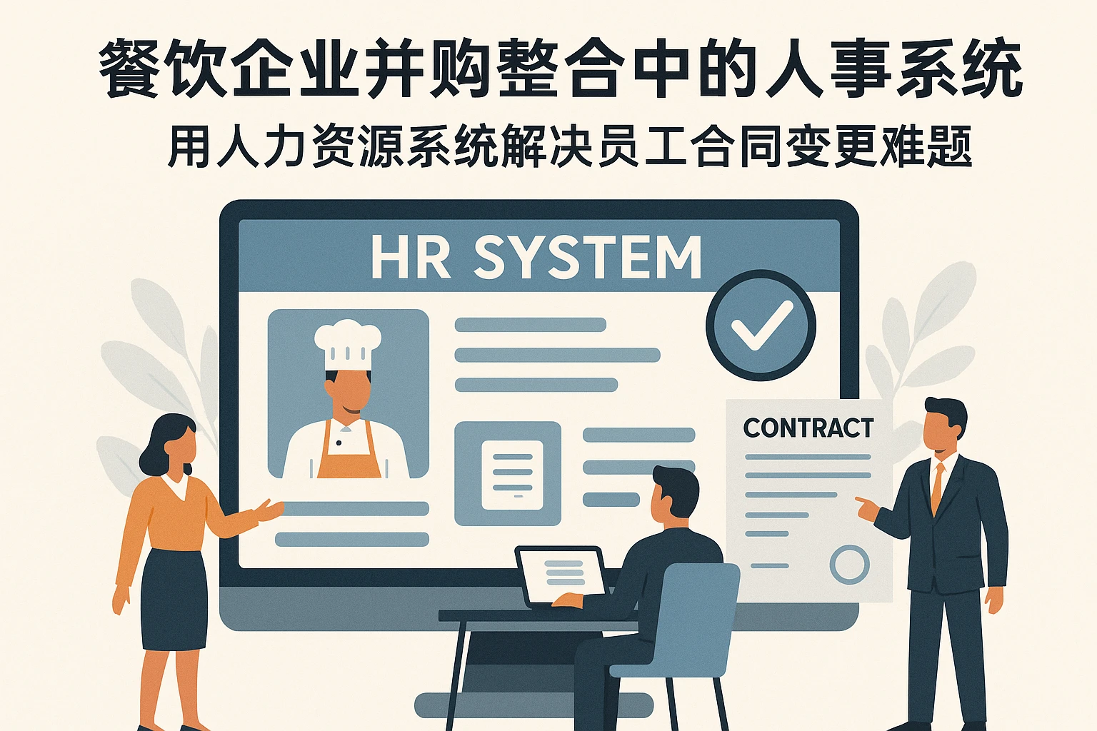 餐饮企业并购整合中的人事系统优化：用人力资源系统解决员工合同变更难题