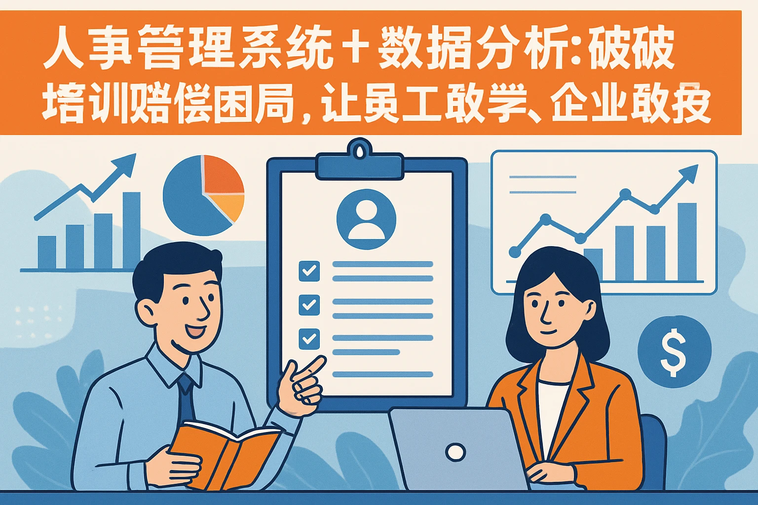 人事管理系统+数据分析：破解培训赔偿困局，让员工敢学、企业敢投