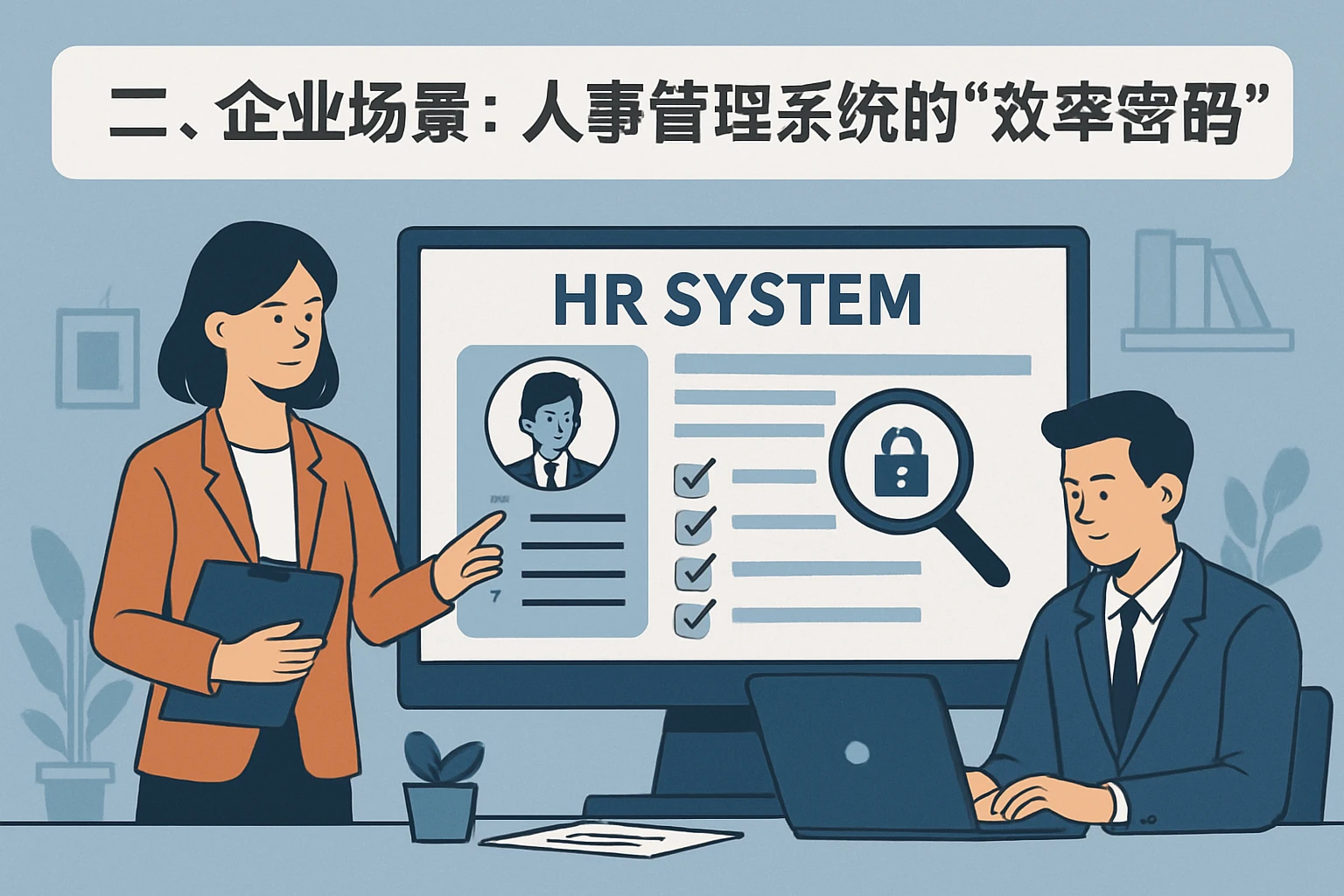 二、企业场景：人事管理系统的“效率密码”