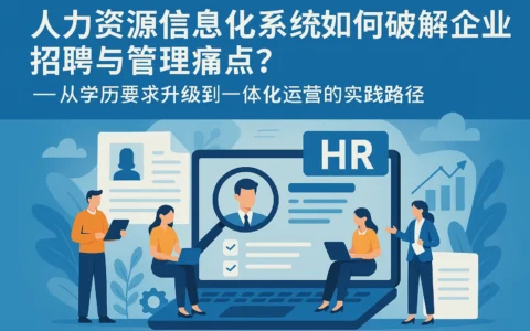 人力资源信息化系统如何破解企业招聘与管理痛点？——从学历要求升级到一体化运营的实践路径