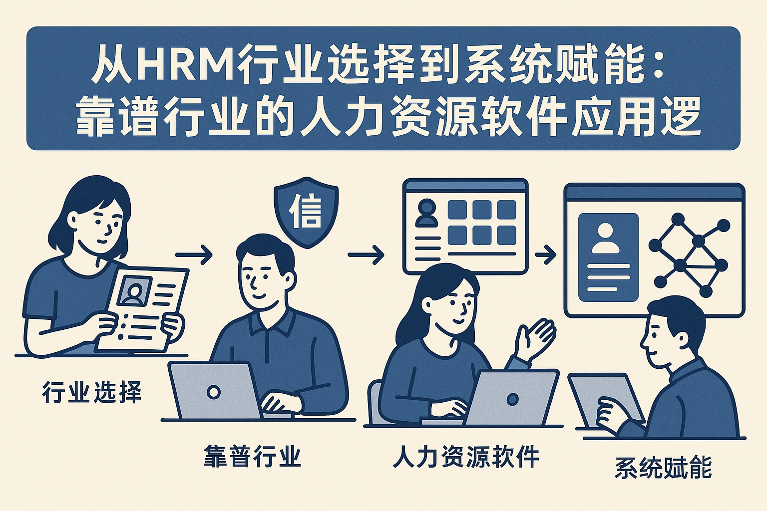 从HRM行业选择到系统赋能：靠谱行业的人力资源软件应用逻辑