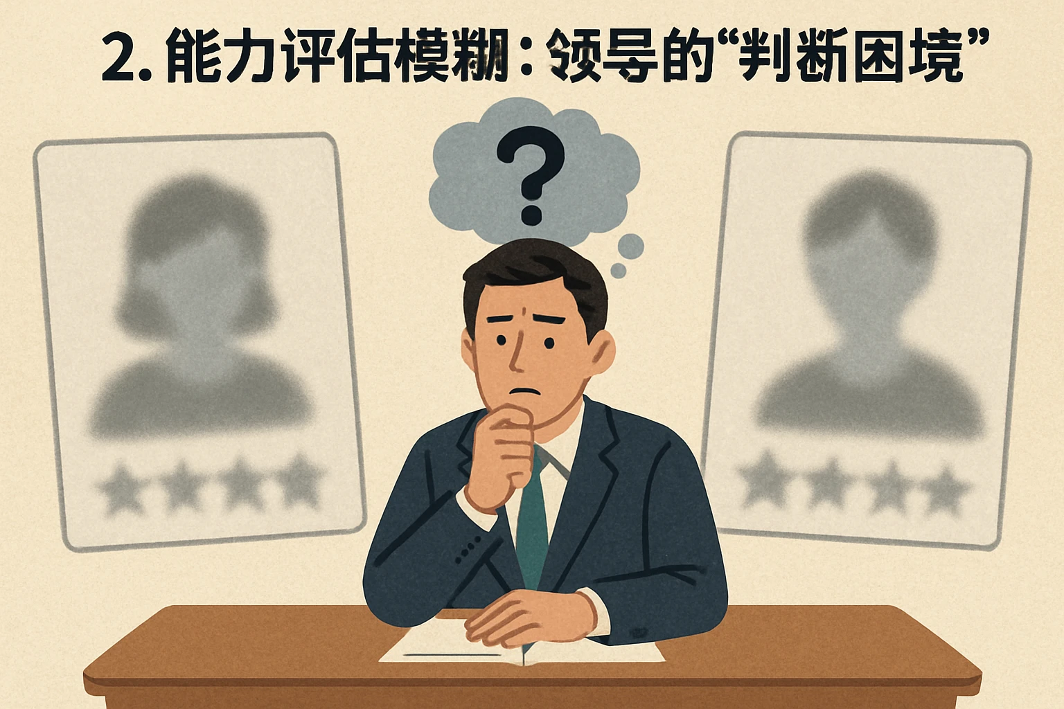 2. 能力评估模糊：领导的“判断困境”
