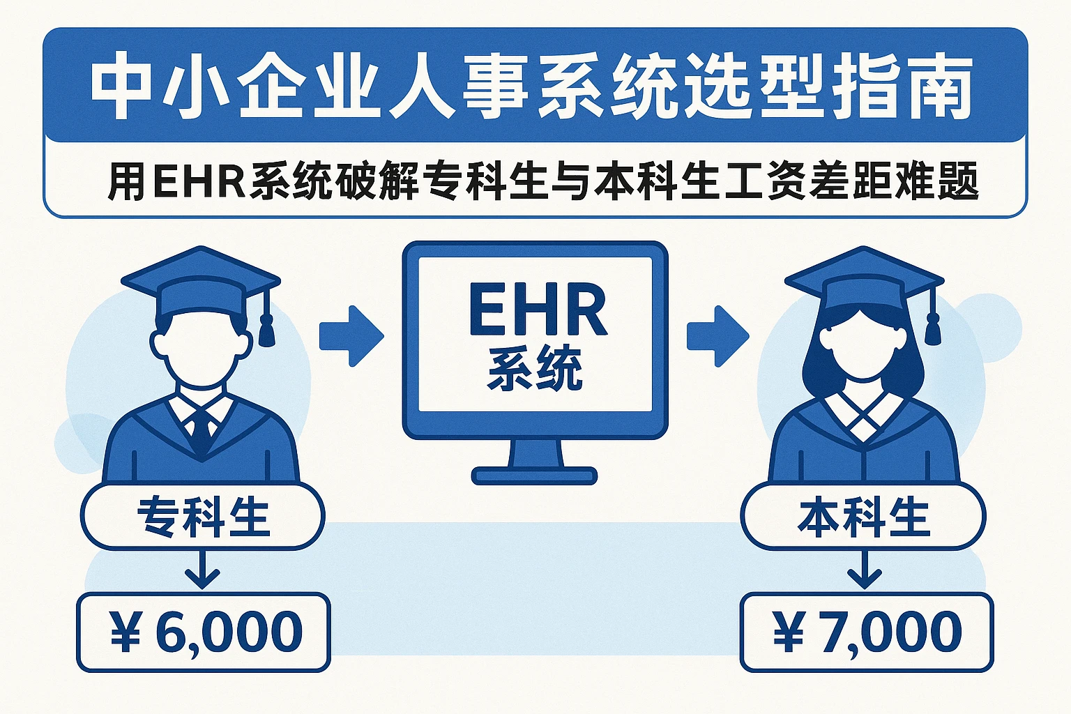 中小企业人事系统选型指南：用EHR系统破解专科生与本科生工资差距难题