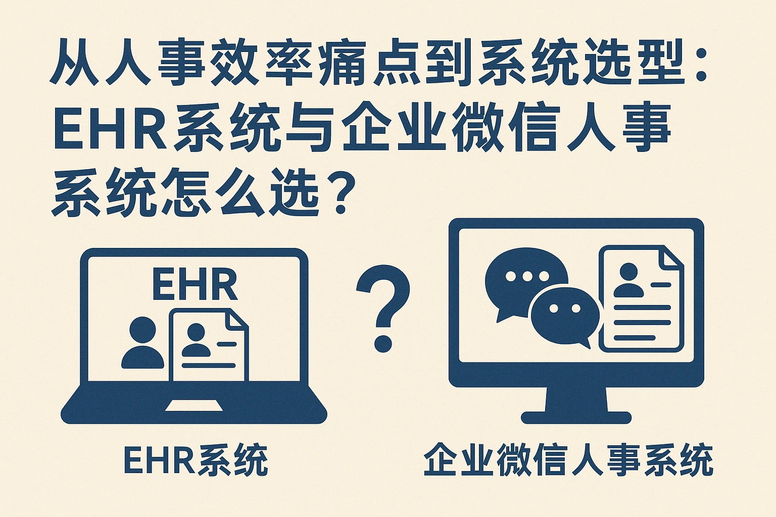 从人事效率痛点到系统选型：EHR系统与企业微信人事系统怎么选？
