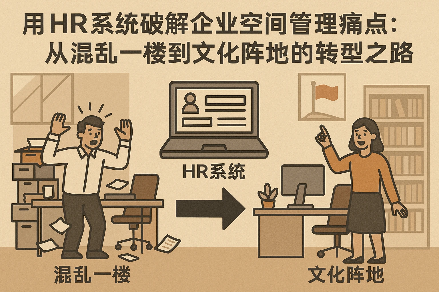 用HR系统破解企业空间管理痛点：从混乱一楼到文化阵地的转型之路