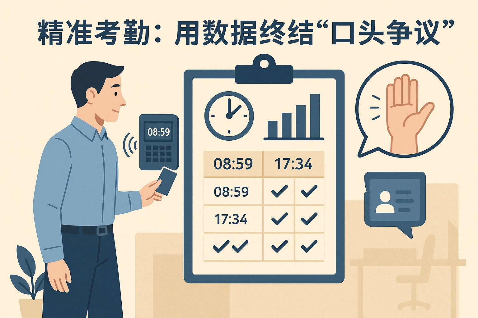 1. 精准考勤：用数据终结“口头争议”