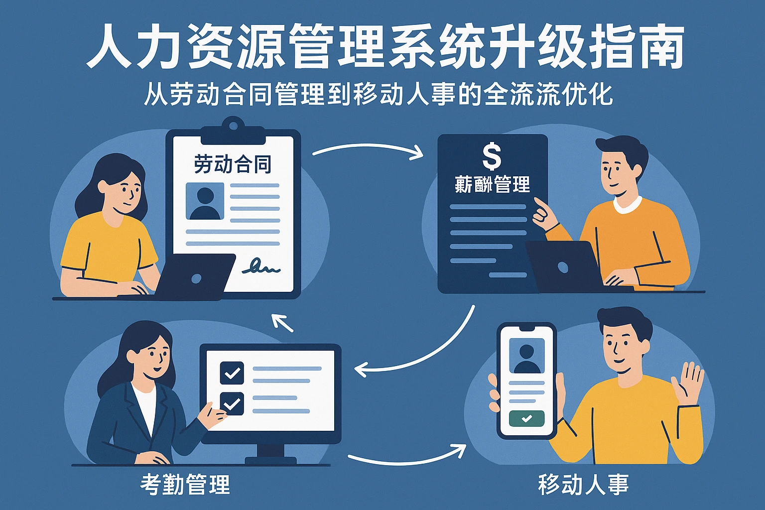 人力资源管理系统升级指南：从劳动合同管理到移动人事的全流程优化