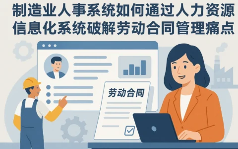 制造业人事系统如何通过人力资源信息化系统破解劳动合同管理痛点?