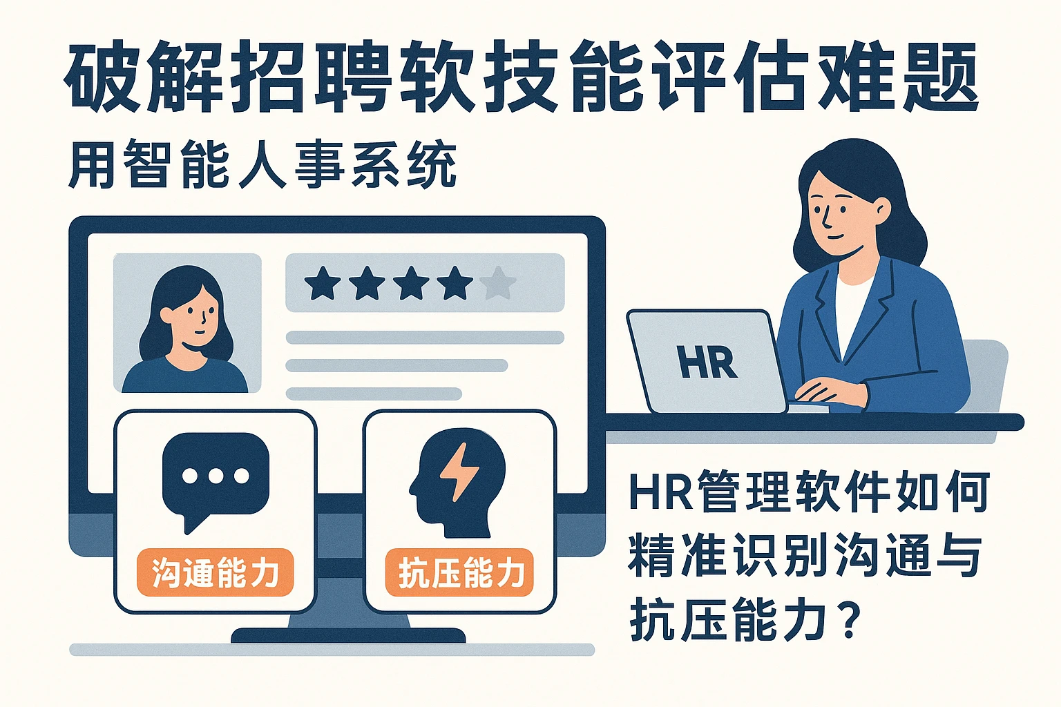 用智能人事系统破解招聘软技能评估难题：HR管理软件如何精准识别沟通与抗压能力？