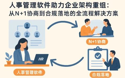 人事管理软件助力企业架构重组：从N+1协商到合规落地的全流程解决方案