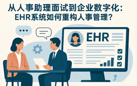 从人事助理面试到企业数字化：EHR系统如何重构人事管理？