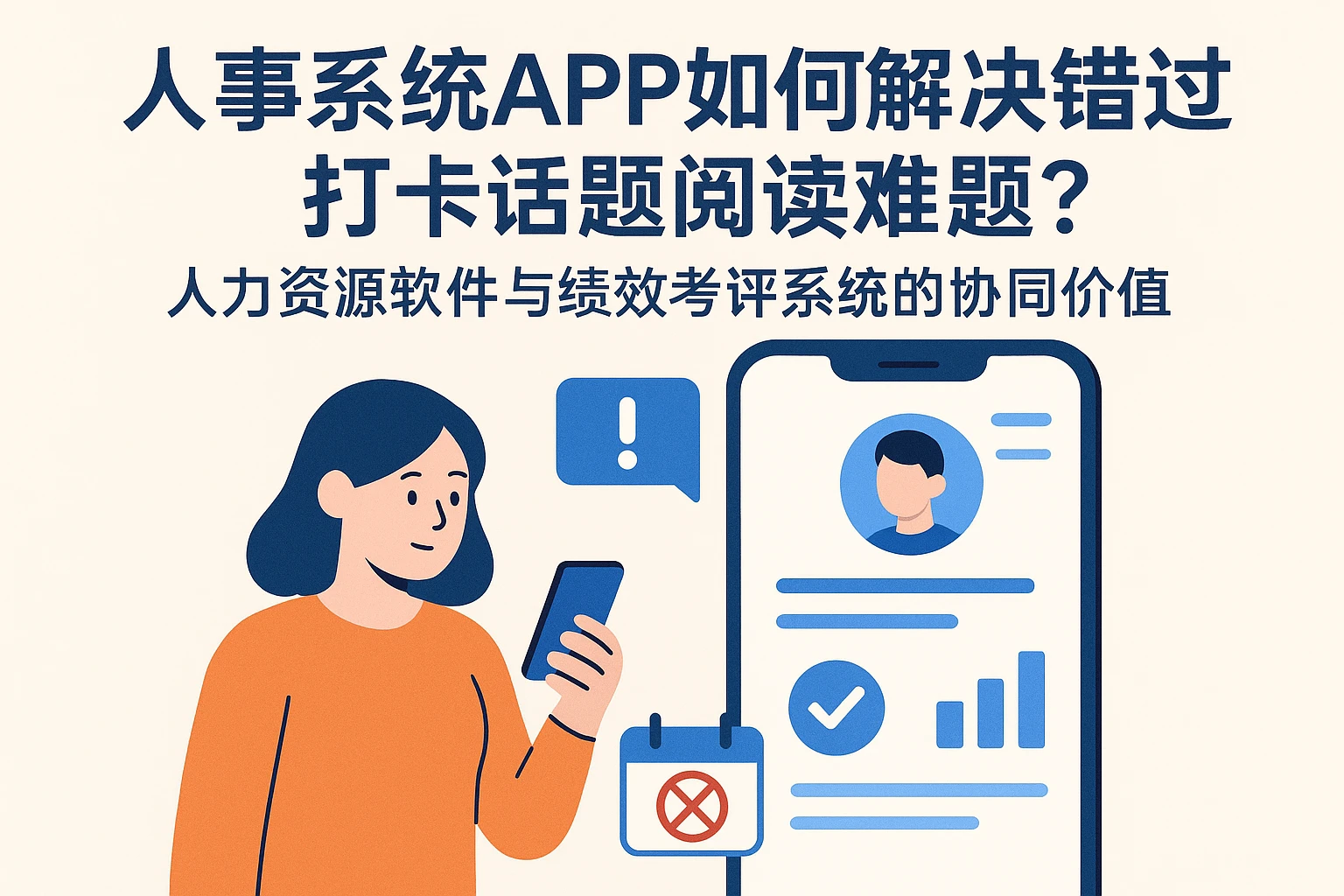 人事系统APP如何解决错过打卡话题阅读难题？人力资源软件与绩效考评系统的协同价值