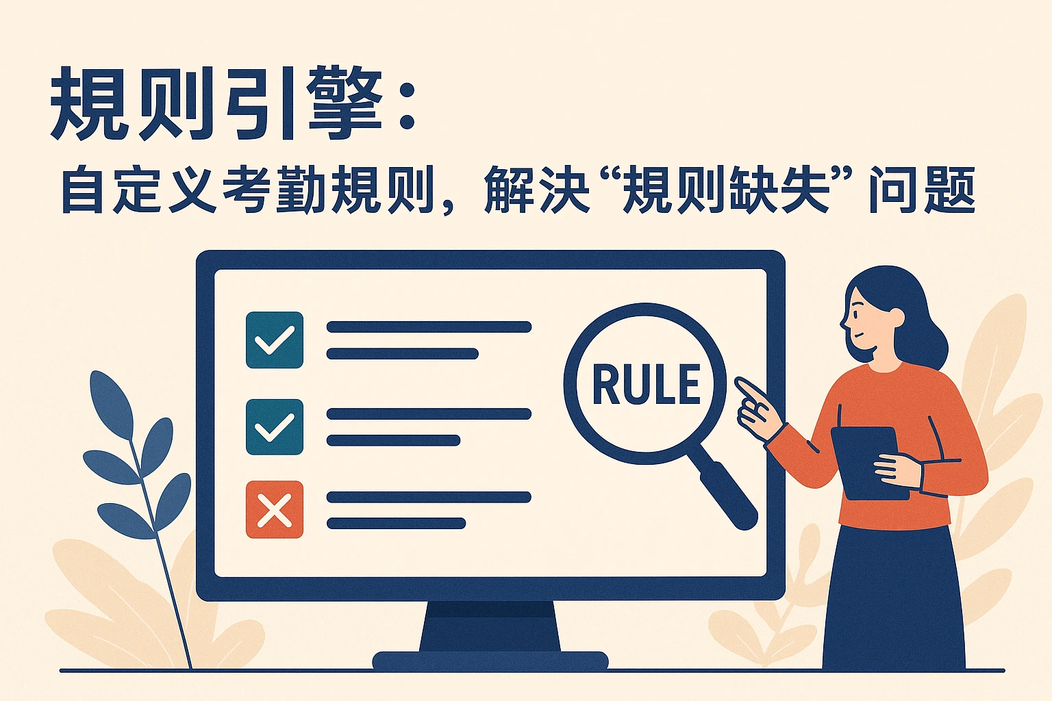 2. 规则引擎：自定义考勤规则，解决“规则缺失”问题