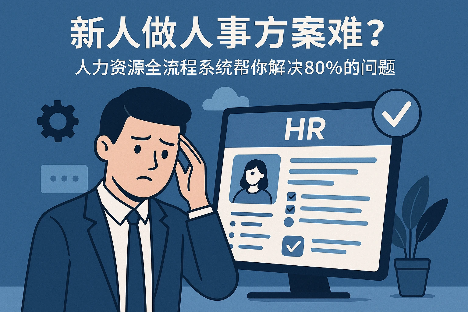 新人做人事方案难？人力资源全流程系统帮你解决80%的问题