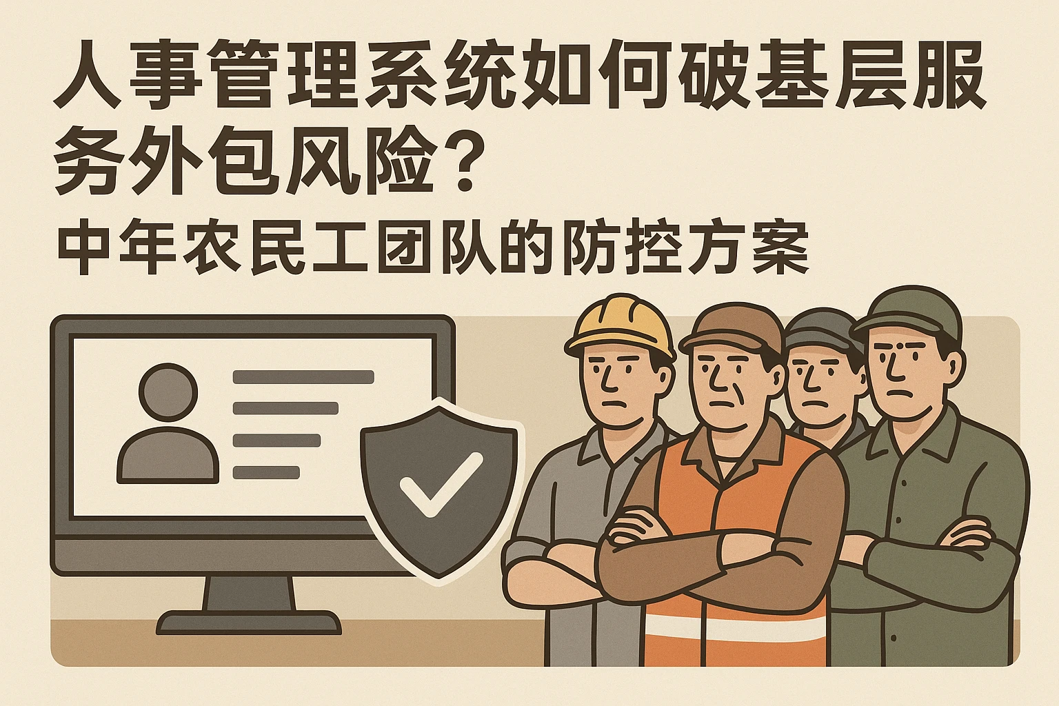人事管理系统如何破解基层服务外包风险？中年农民工团队的防控方案