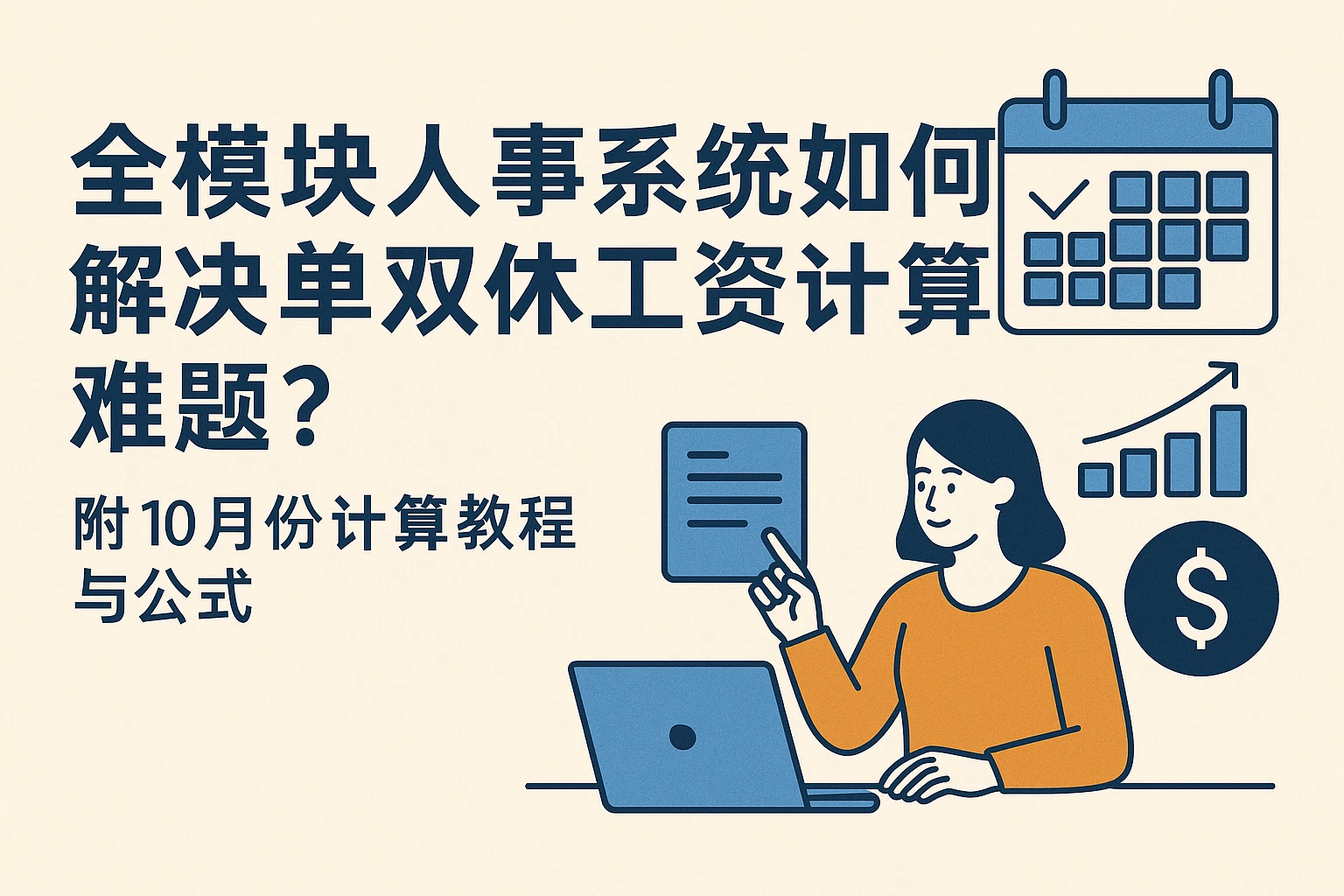 全模块人事系统如何解决单双休工资计算难题？附10月份计算教程与公式