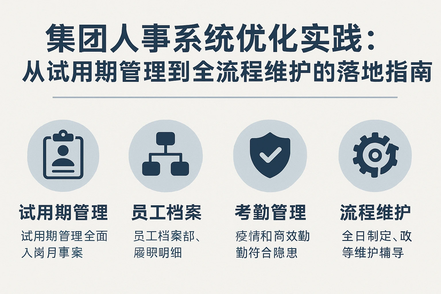集团人事系统优化实践：从试用期管理到全流程维护的落地指南