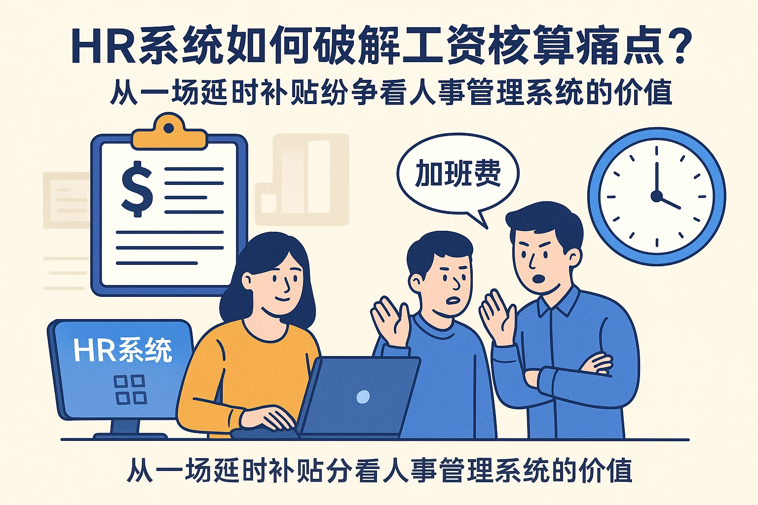HR系统如何破解工资核算痛点？从一场延时补贴纷争看人事管理系统的价值