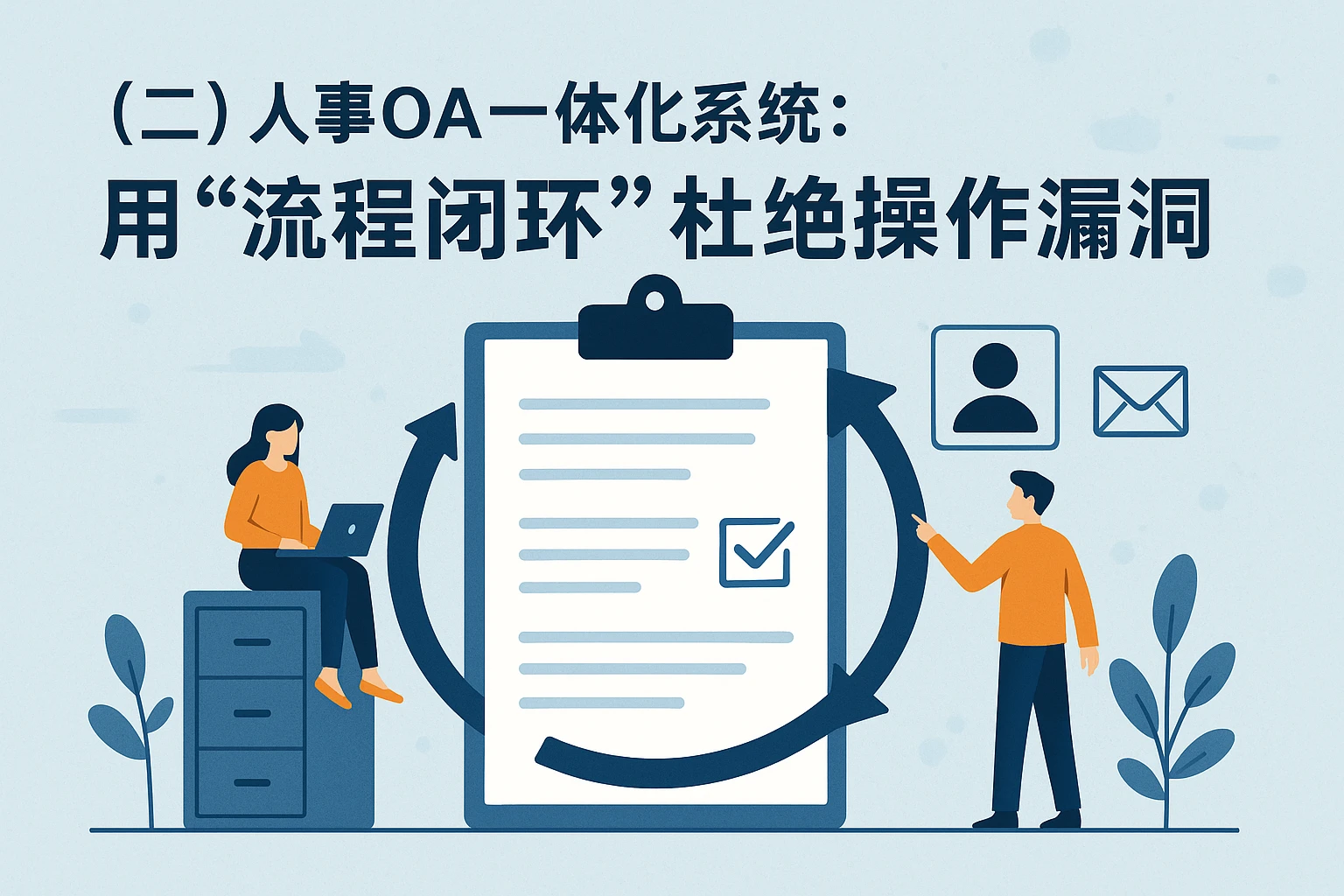 （二）人事OA一体化系统：用“流程闭环”杜绝操作漏洞