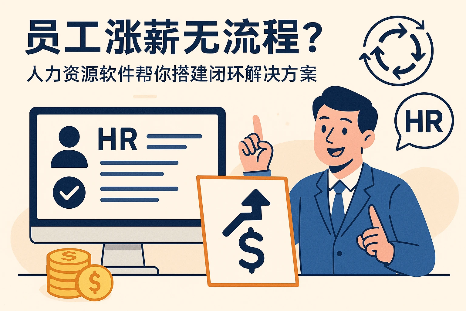员工涨薪无流程？人力资源软件帮你搭建闭环解决方案