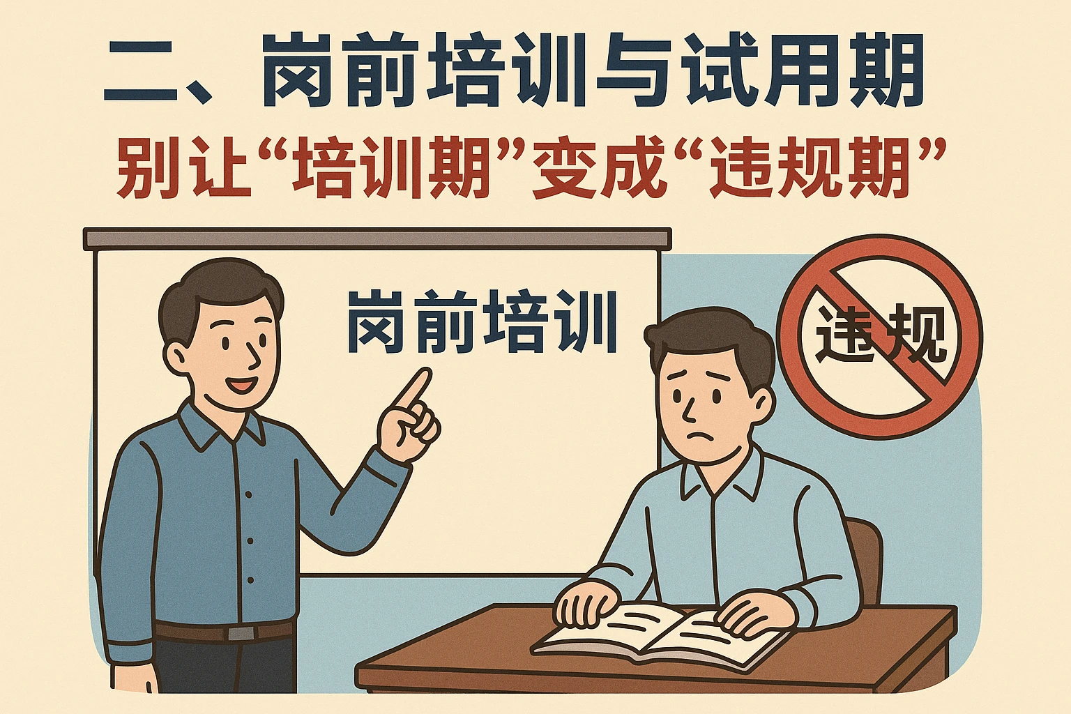 二、岗前培训与试用期：别让“培训期”变成“违规期”