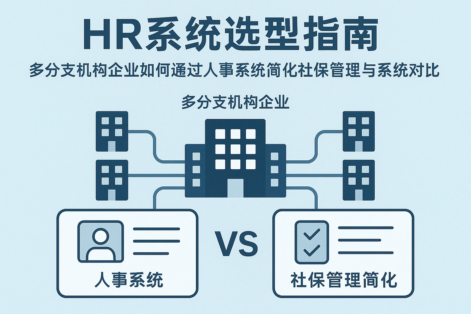 HR系统选型指南：多分支机构企业如何通过人事系统简化社保管理与系统对比