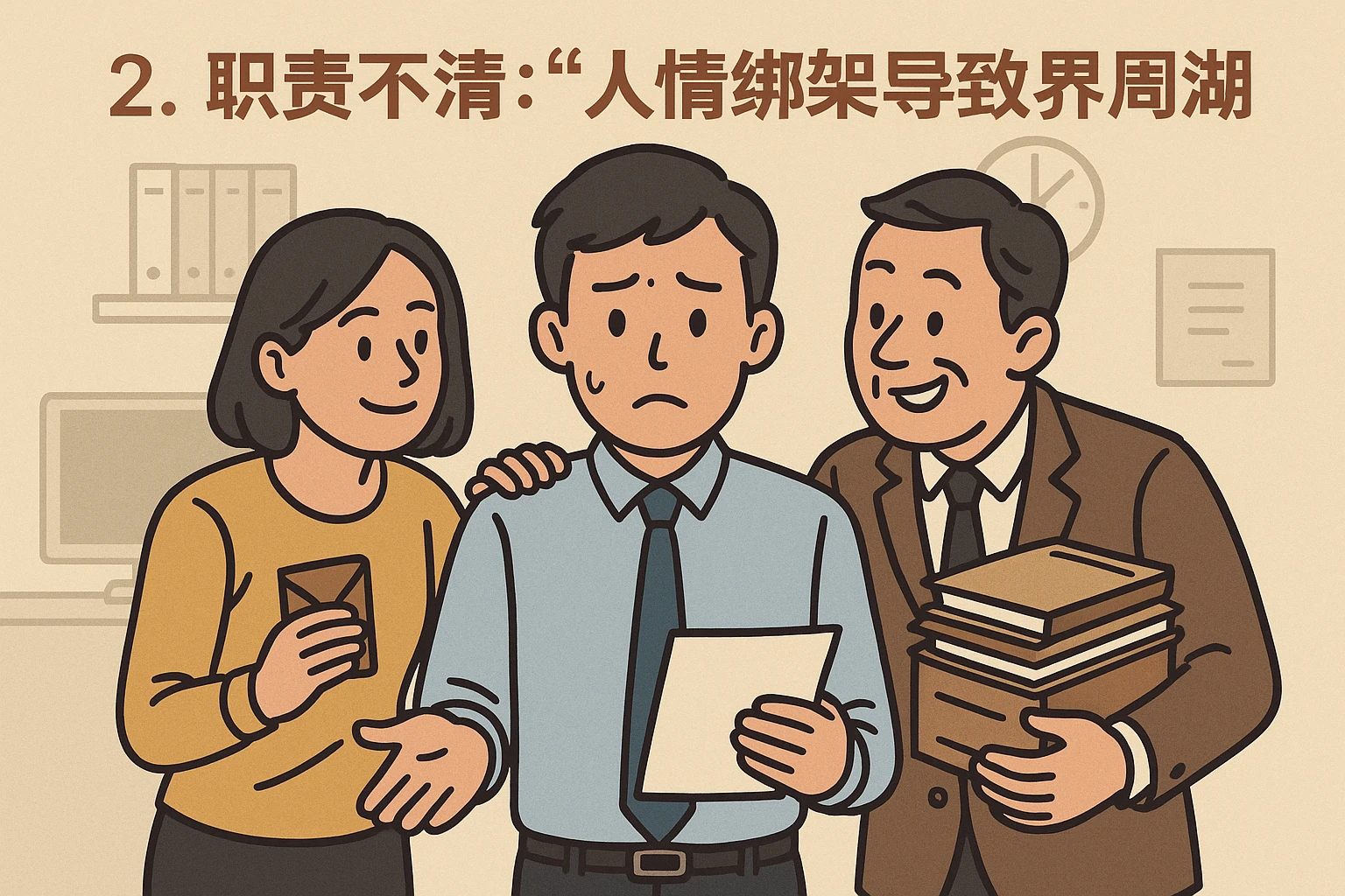 2. 职责不清：“人情绑架”导致边界模糊