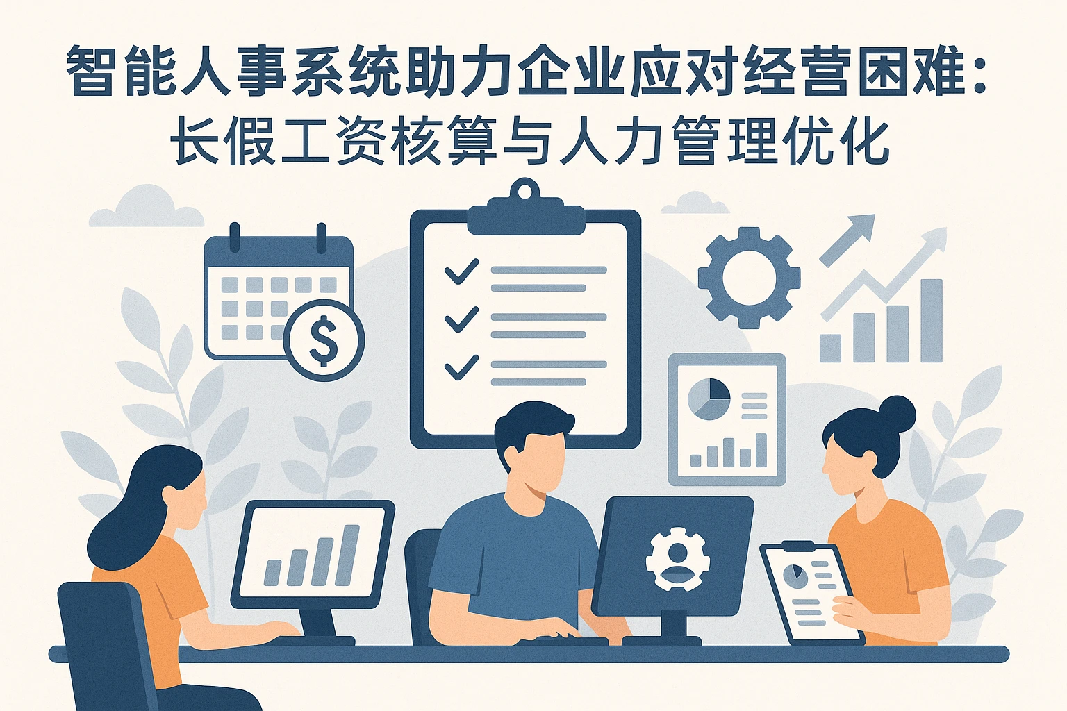 智能人事系统助力企业应对经营困难：长假工资核算与人力管理优化