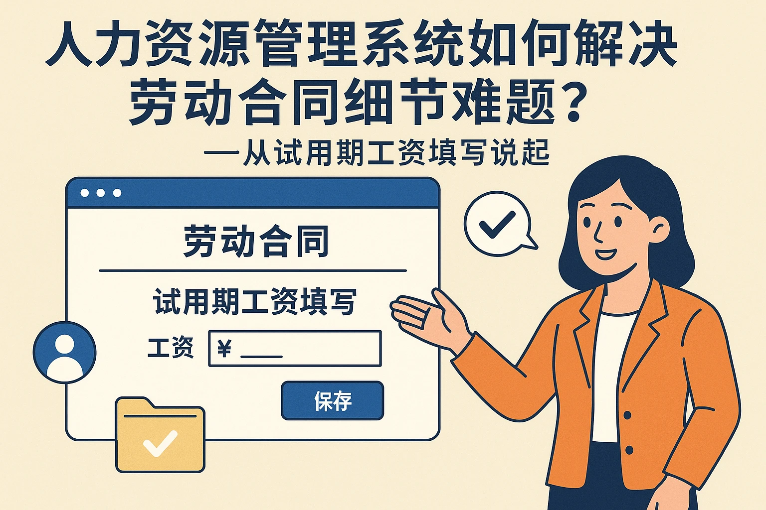 人力资源管理系统如何解决劳动合同细节难题？——从试用期工资填写说起