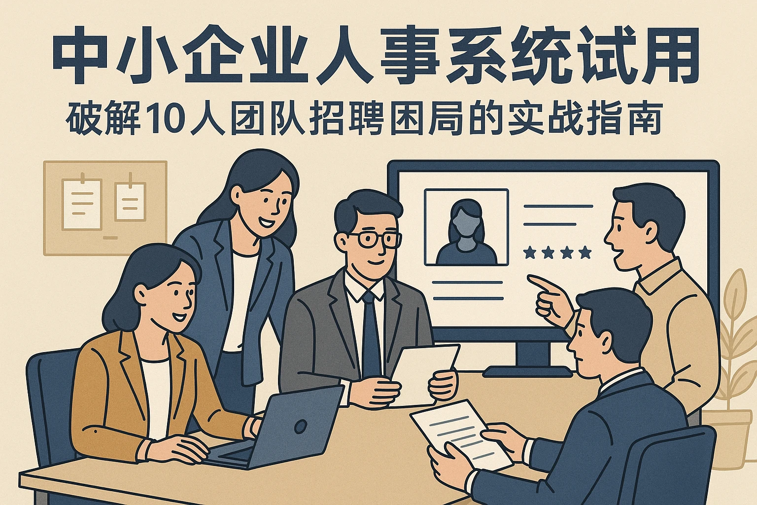 中小企业人事系统试用：破解10人团队招聘困局的实战指南