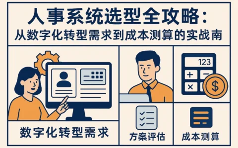 人事系统选型全攻略：从数字化转型需求到成本测算的实战指南
