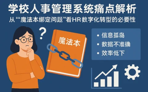 学校人事管理系统痛点解析：从“魔法本绑定问题”看HR数字化转型的必要性