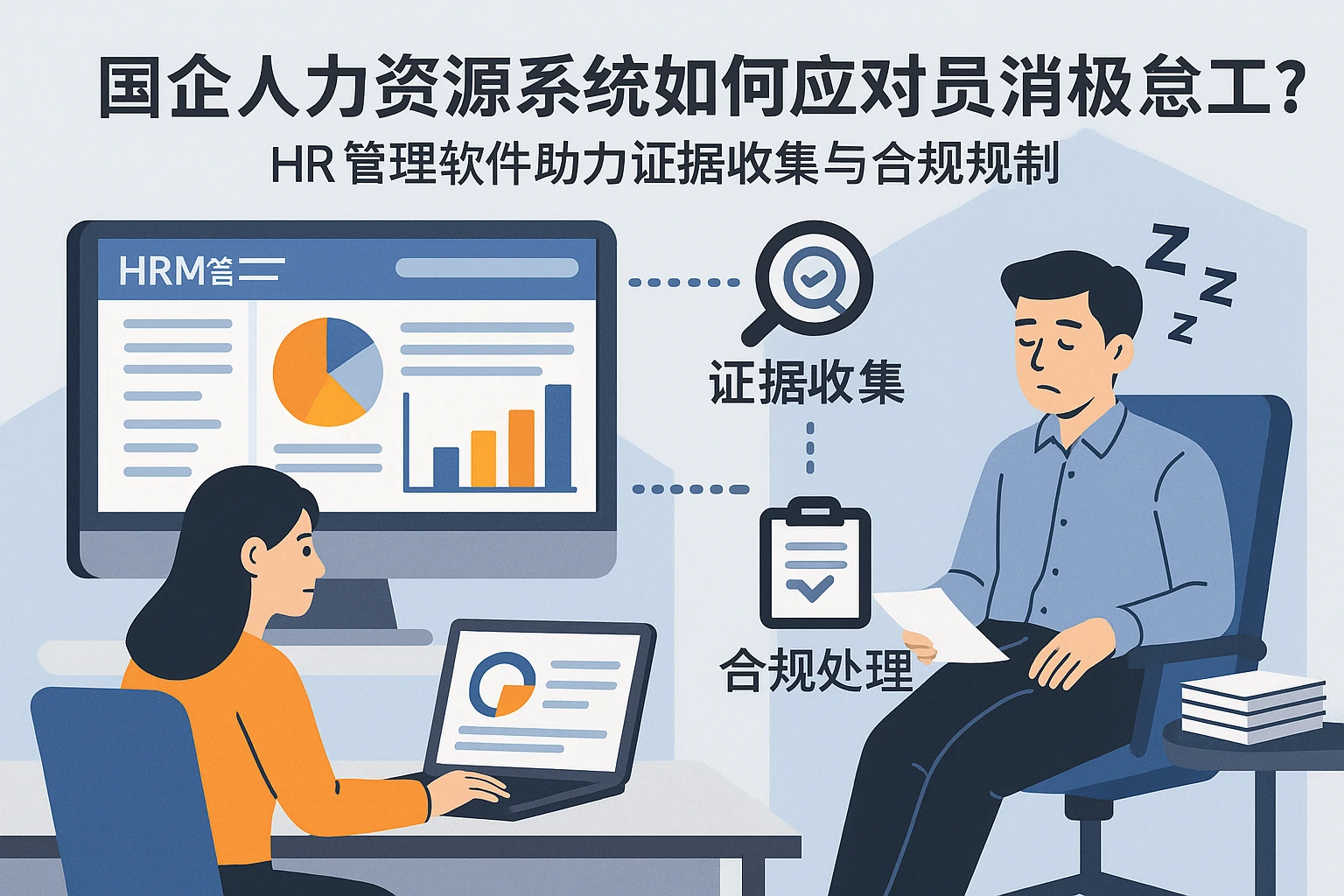 国企人力资源系统如何应对员工消极怠工？HR管理软件助力证据收集与合规处理