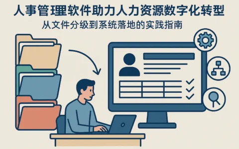 人事管理软件助力人力资源数字化转型：从文件分级到系统落地的实践指南