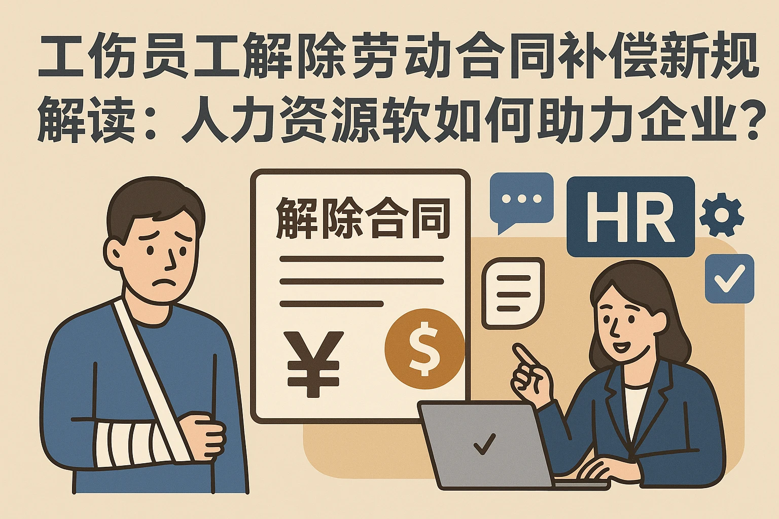 工伤员工解除劳动合同补偿新规解读：人力资源软件如何助力企业合规？