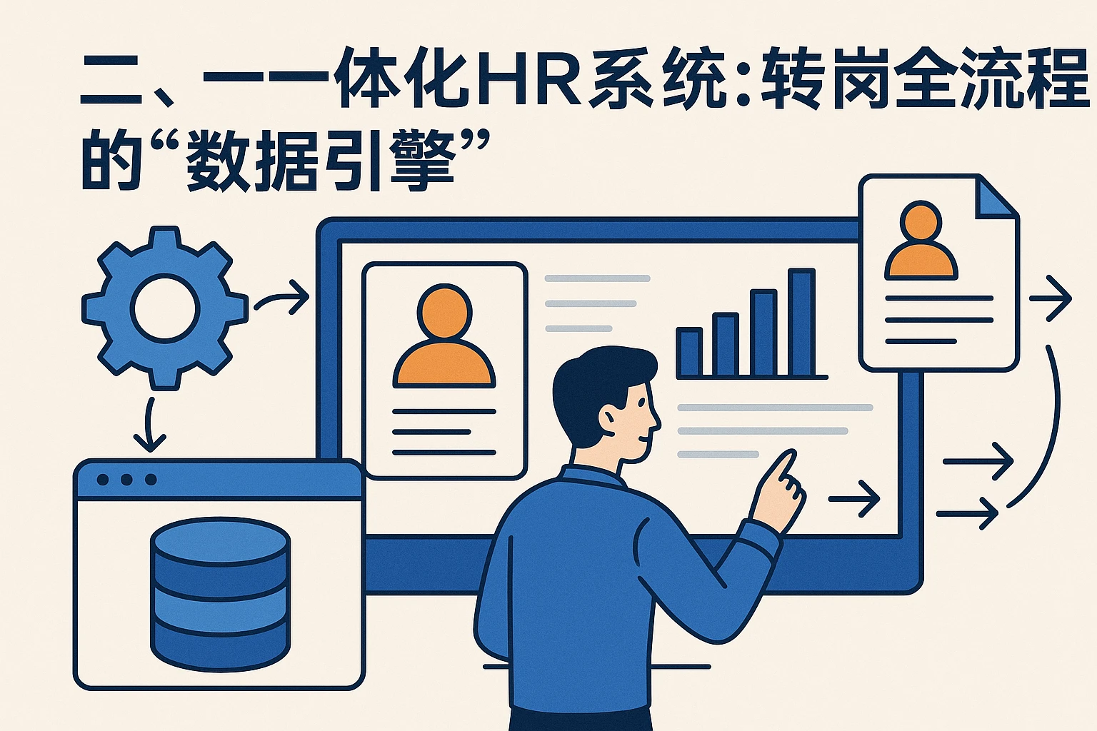 二、一体化HR系统：转岗全流程的“数据引擎”