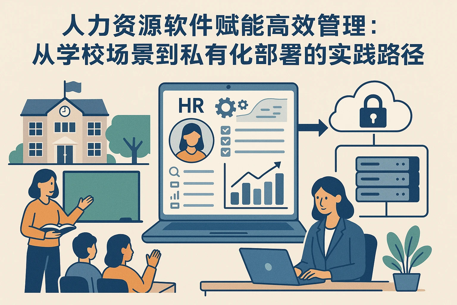 人力资源软件赋能高效管理：从学校场景到私有化部署的实践路径