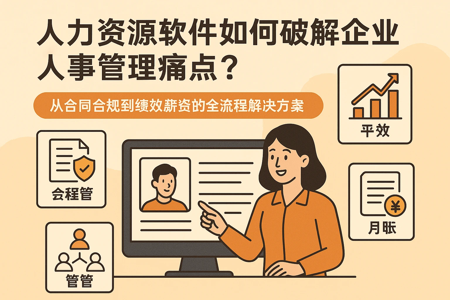 人力资源软件如何破解企业人事管理痛点？从合同合规到绩效薪资的全流程解决方案