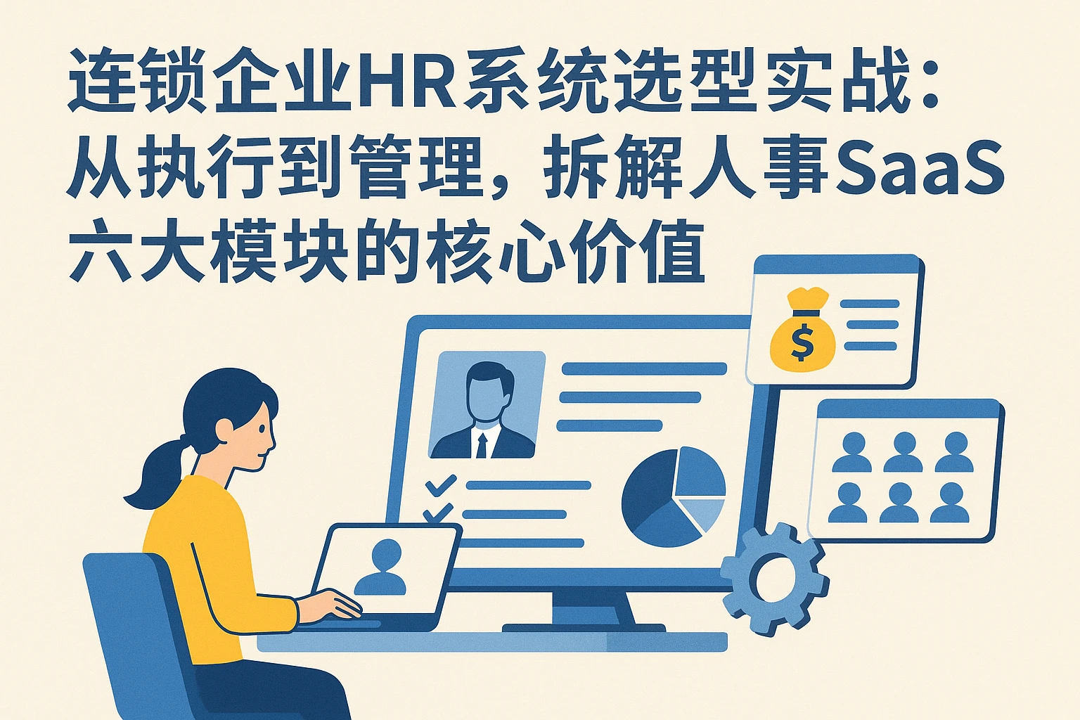 连锁企业HR系统选型实战：从执行到管理，拆解人事SaaS六大模块的核心价值