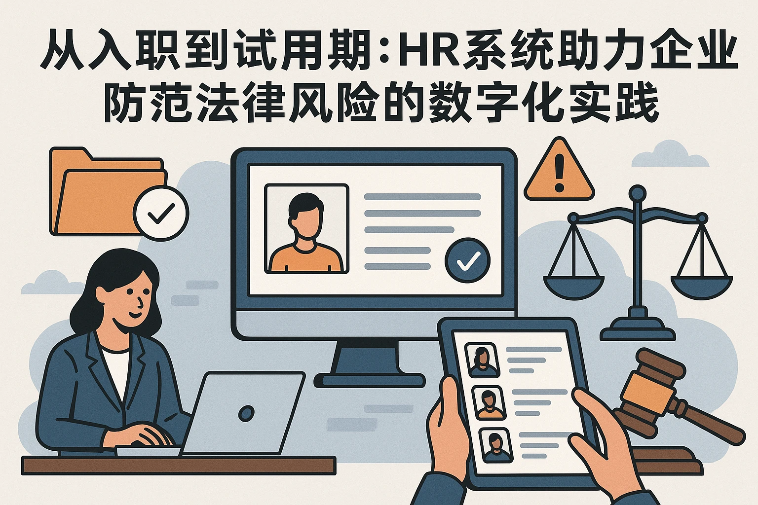 从入职到试用期：HR系统助力企业防范法律风险的数字化实践