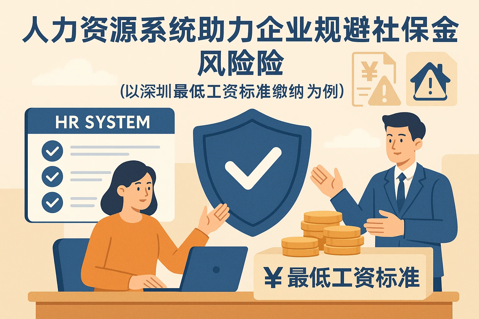 人力资源系统助力企业规避社保公积金风险：以深圳最低工资标准缴纳为例